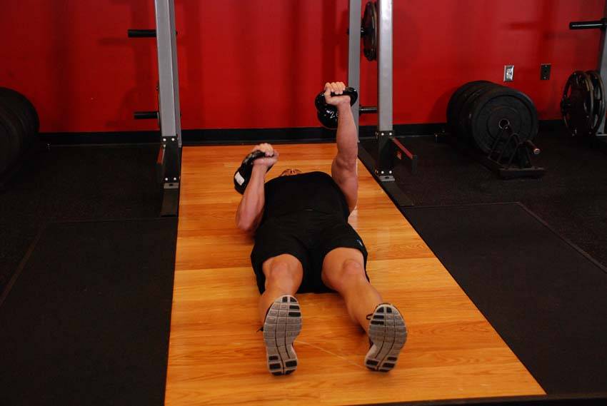 Alternating Floor Press variant 2