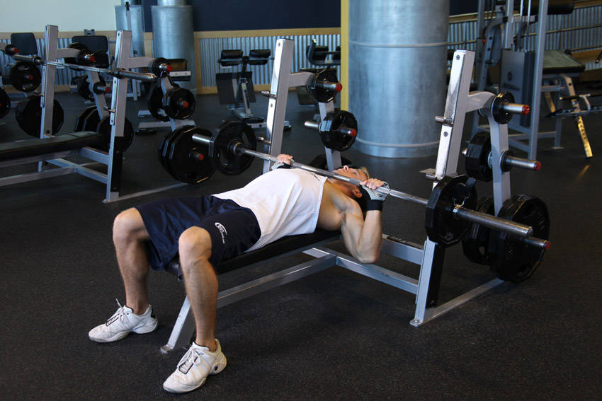 Barbell Guillotine Bench Press variant 2