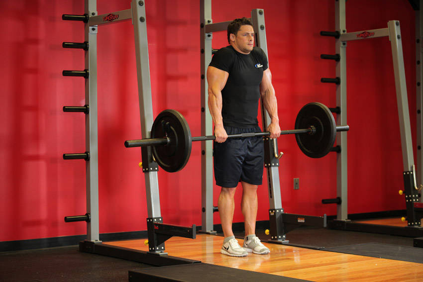 Barbell Shrug variant 2