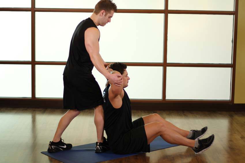 Behind Head Chest Stretch