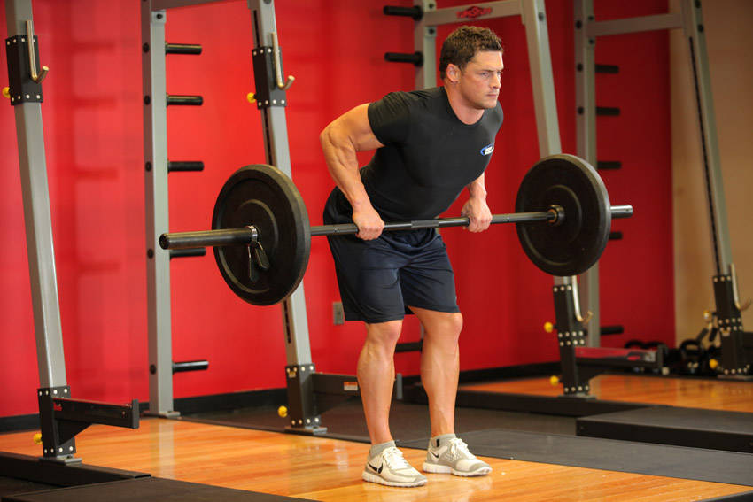 Bent Over Barbell Row variant 2