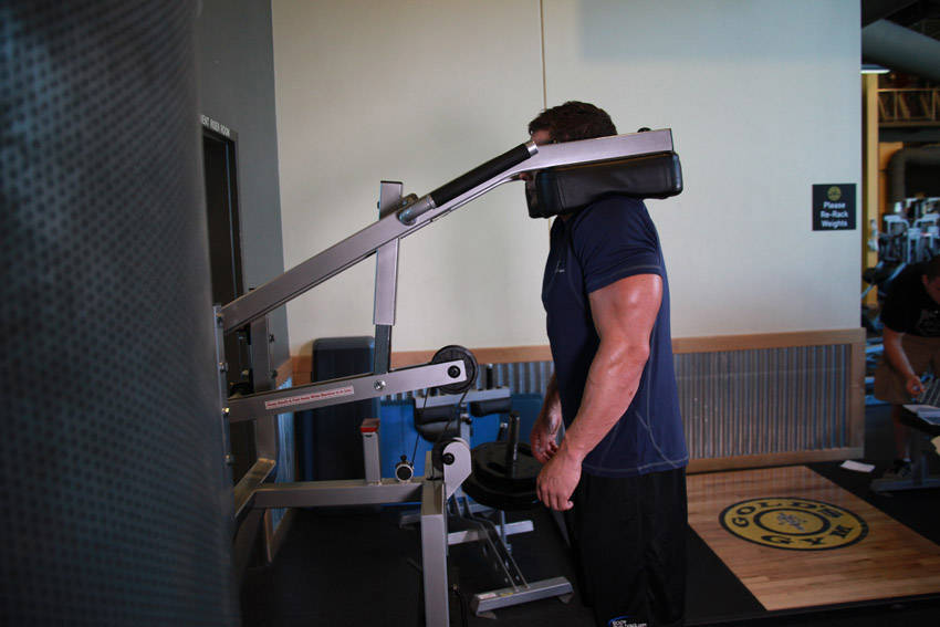 Calf-Machine Shoulder Shrug variant 2