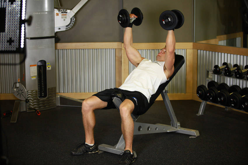 Hammer Grip Incline DB Bench Press variant 2