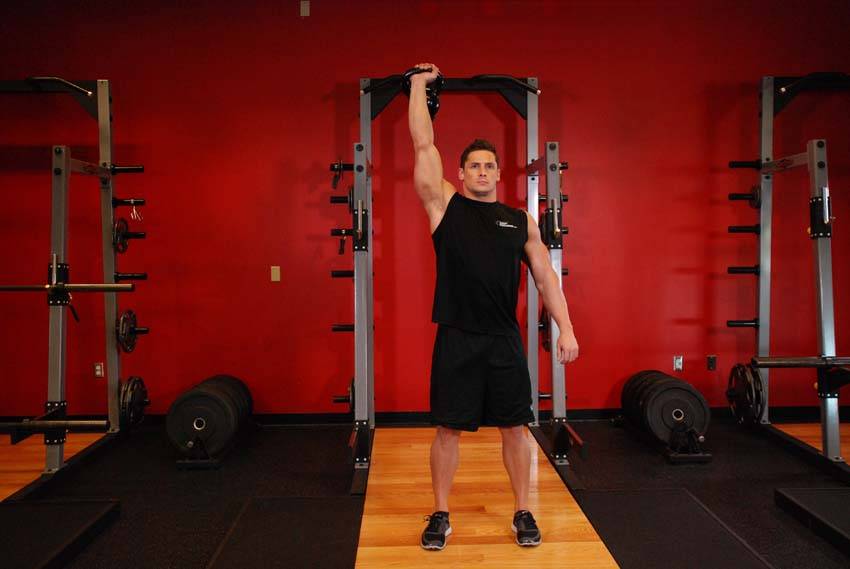 One-Arm Kettlebell Para Press variant 2
