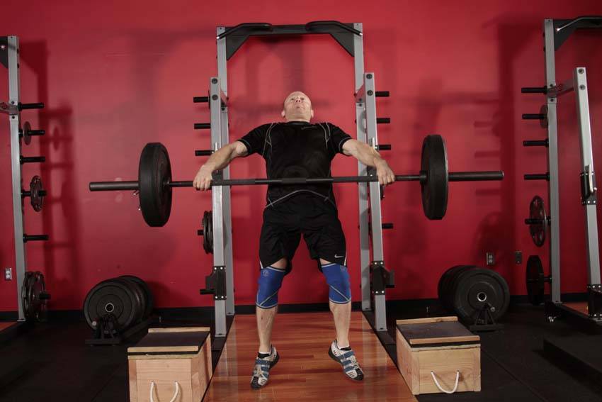 Power Snatch from Blocks variant 2
