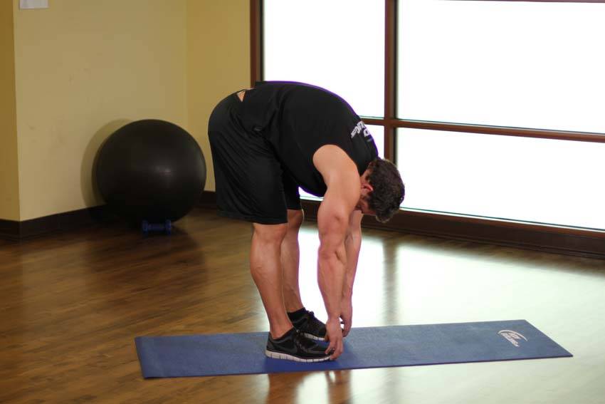 Standing Toe Touches variant 2