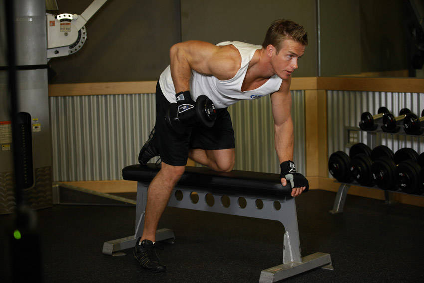 Tricep Dumbbell Kickback variant 2